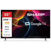 Sharp 55HL4265E TV LED 55'' 4K Ultra HD Google TV Dolby Vision Dolby Atmos Google Assistant Wi-Fi colore Nero