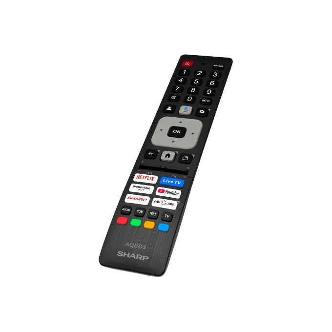 Sharp 55HL4265E TV LED 55'' 4K Ultra HD Google TV Dolby Vision Dolby Atmos Google Assistant Wi-Fi colore Nero