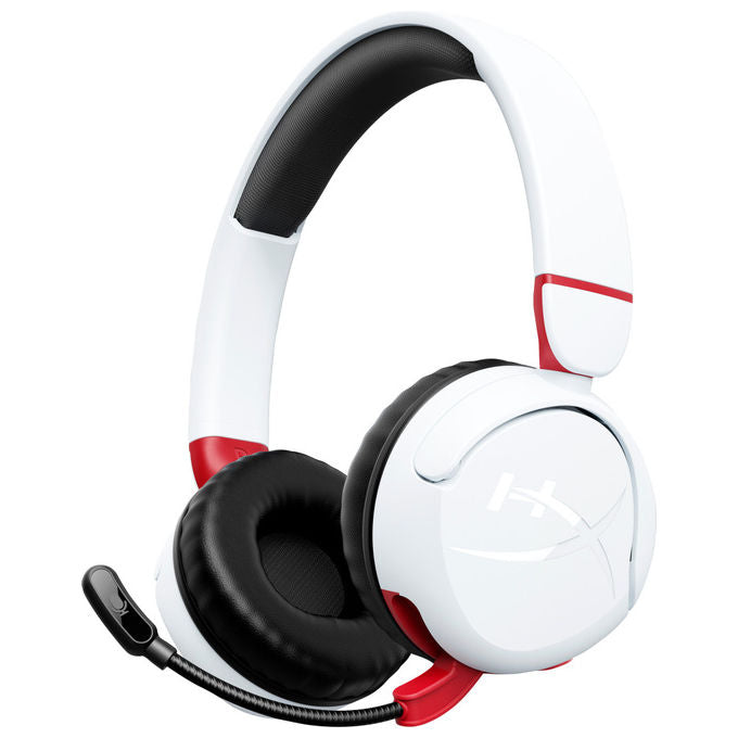 HyperX 7G8F2AA Cloud Mini Cuffie Gaming Wireless Bluetooth 5.3 20m Microfono Flip-to-Mute 25h autonomia colore Bianco