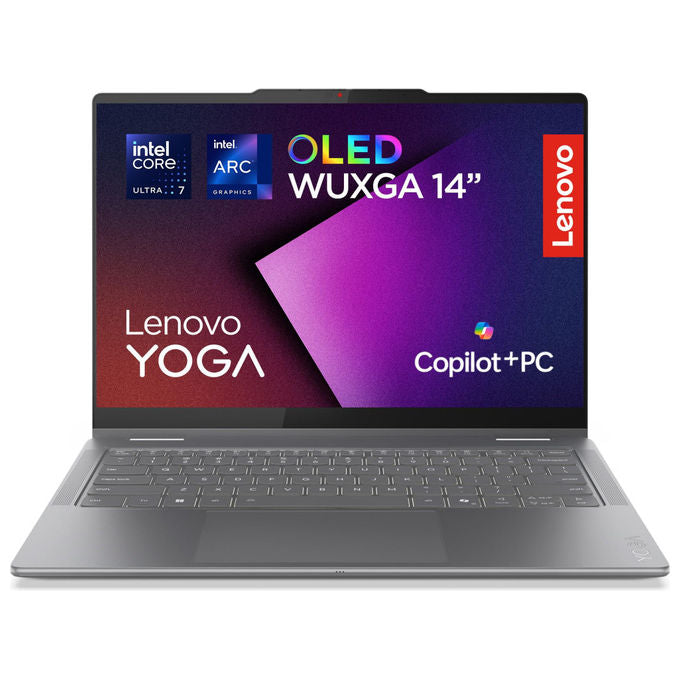 Lenovo 83JQ00GAIX Yoga 7 Notebook 2 in 1 14 OLED Grigio Intel Core Ultra 7 16GB 512GB SSD Windows 11 Home