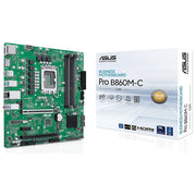 Asus 90MB1MCP-M0EAYC PRO B860M-C-CSM Scheda Madre mATX Socket LGA 1851 DDR5 PCIe 5.0 2x M.2 Intel B860 Ethernet 1GB USB-C 10Gbps colore Nero