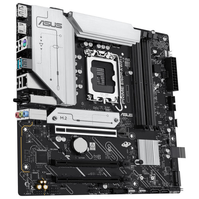 Asus PRIME B760M-A WIFI II Scheda Madre micro ATX Intel B760 LGA 1700 DDR5 Wi-Fi 6E Bluetooth 5.4 2.5 Gigabit Ethernet