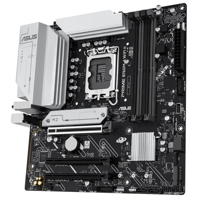 Asus PRIME B760M-A WIFI II Scheda Madre micro ATX Intel B760 LGA 1700 DDR5 Wi-Fi 6E Bluetooth 5.4 2.5 Gigabit Ethernet