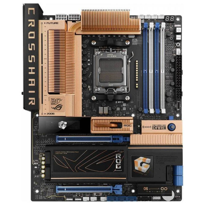 Asus 90MB1PP0-M0EAY0 ROG Crosshair 2006 Scheda Madre AMD X870E AM5 ATX DDR5 5x M.2 PCIe 5.0 Wi-Fi 7 LAN 10G