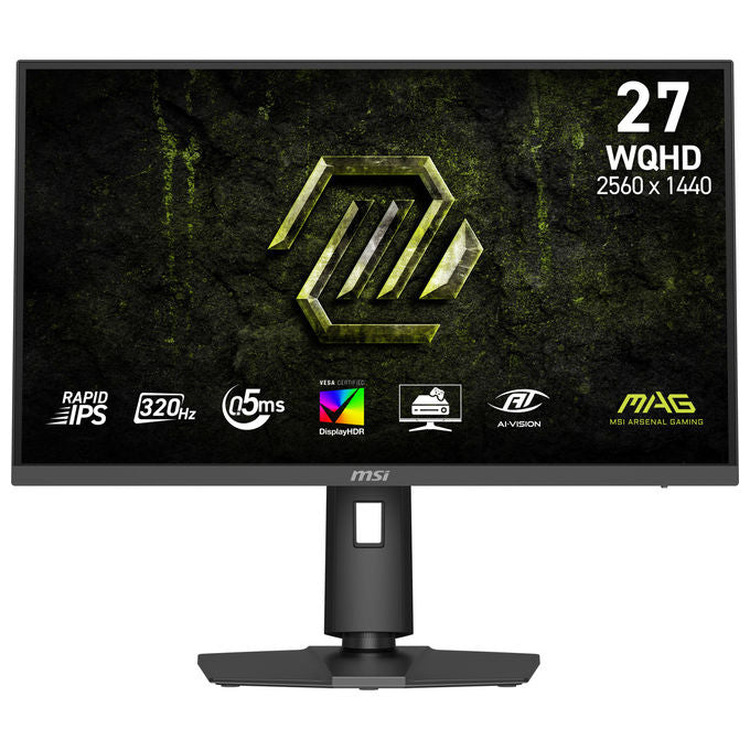 MSI MAG 274QPF X32 Monitor Gaming 27'' WQHD 2560x1440 Rapid IPS 320Hz 0.5ms HDR DisplayPort HDMI 2.1 colore Nero
