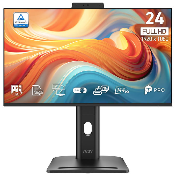 MSI PRO MP245PDG E14 Monitor PC 23.8'' IPS Full HD 1920x1080 144Hz 4ms USB-C Docking 98W VESA colore Nero