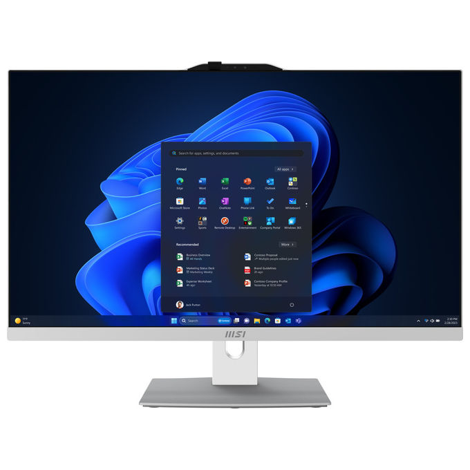 MSI MODERN AM272P 1M-1095XEU PC All-in-one 27'' Intel Core 7 150U 16 GB DDR5 1 TB SSD NVMe Wi-Fi 6E colore Bianco