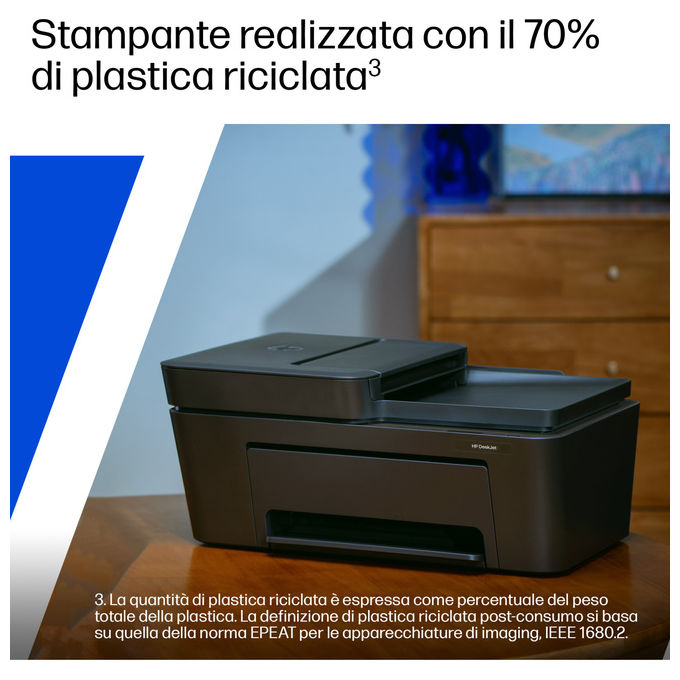HP A24HPB DeskJet 4310 Stampante Multifunzione Inkjet Colore Wi-Fi ADF AirPrint HP Instant Ink 4800x1200 DPI colore Grigio