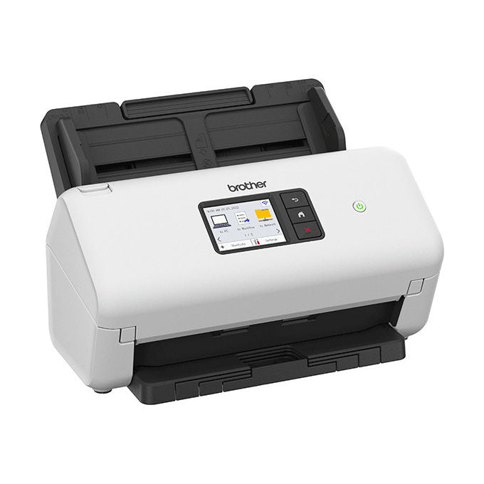 Brother ADS-4550W Scanner ADF Duplex Dual CIS 600x600 DPI 35 ppm ADF 60 fogli Wi-Fi Ethernet USB 3.0 Touch 2.8'' colore Nero