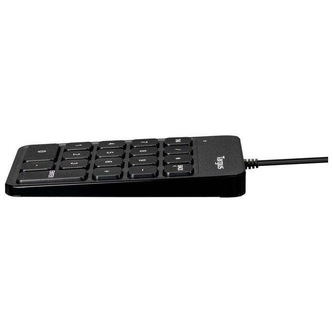 Targus AKP13GL Tastierino Numerico USB 18 tasti Plug and Play cavo 1,5 m compatibile Windows macOS Chrome OS colore Nero