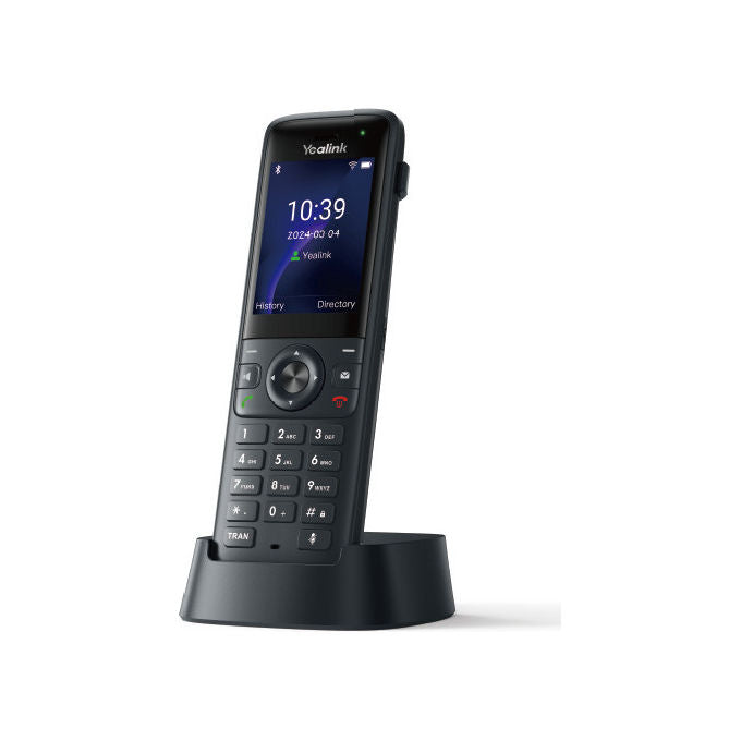 Yealink AX83H Telefono IP Portatile Wi-Fi 6 Bluetooth 5.0 Display TFT 2.4'' 4 Account SIP colore Nero