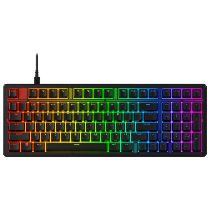 HyperX B4QS4AA Origins 2 1800 Tastiera Gaming Meccanica Switch Red USB-C Polling 8000 Hz RGB colore Nero
