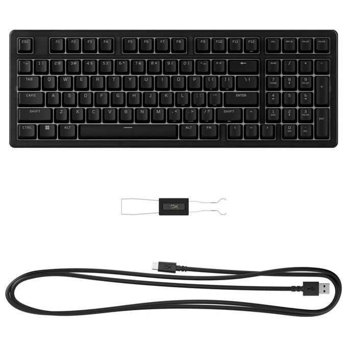 HyperX B4QS4AA Origins 2 1800 Tastiera Gaming Meccanica Switch Red USB-C Polling 8000 Hz RGB colore Nero