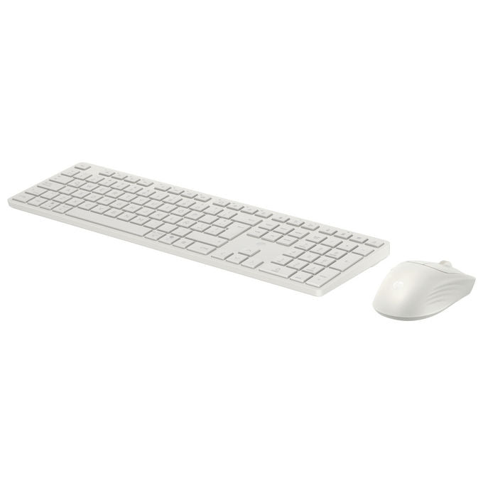 HP BE1M5AA 490C Kit Tastiera e Mouse Wireless Multi-dispositivo Bluetooth 4000 DPI Tasti Silenziosi colore Bianco