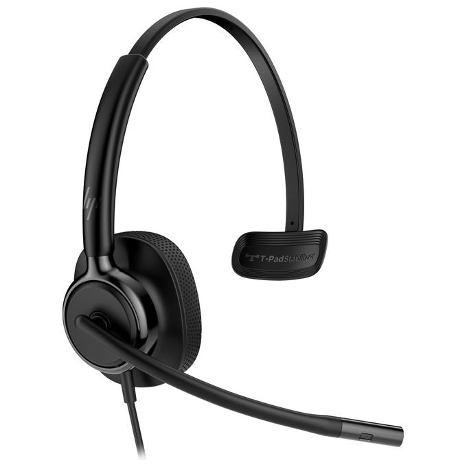 HP Poly C01B2AA Mission 415 Cuffie Monoaurali USB-C Microfono Noise Cancelling Cavo 2 m colore Nero