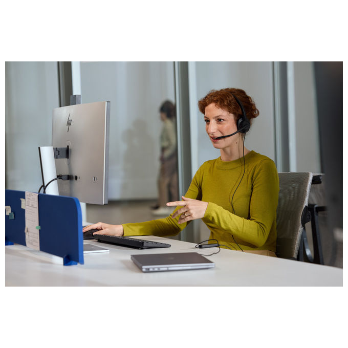 HP Poly C01B2AA Mission 415 Cuffie Monoaurali USB-C Microfono Noise Cancelling Cavo 2 m colore Nero