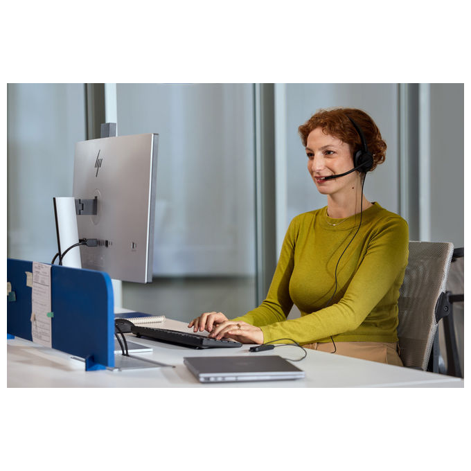 HP Poly C01B2AA Mission 415 Cuffie Monoaurali USB-C Microfono Noise Cancelling Cavo 2 m colore Nero