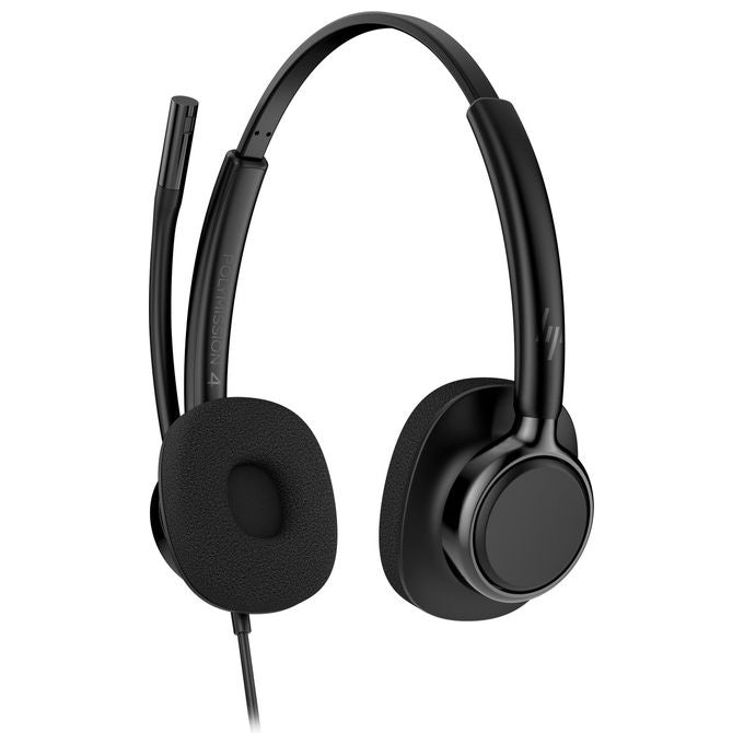 HP Poly C01B3AA Mission 425 Cuffie Stereo Cablate USB Microfono AI Super Wideband SoundGuard colore Nero