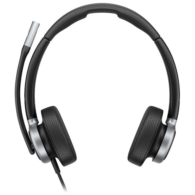 HP Poly C01C6AA Mission 625 Cuffie Stereo Cablate USB-C Microfono Boom Cancellazione Rumore IA Busy Light colore Nero