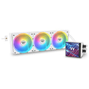 Thermaltake CL-W433-PL12SW-A MAGFloe 360 Ultra AIO Liquid Cooler ARGB 360mm Display LCD 3.95'' colore Bianco