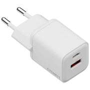 Cygnett CY5877PDWCH Powerplus Caricatore da Parete 35W Dual Port USB-A USB-C Ricarica Rapida colore Bianco