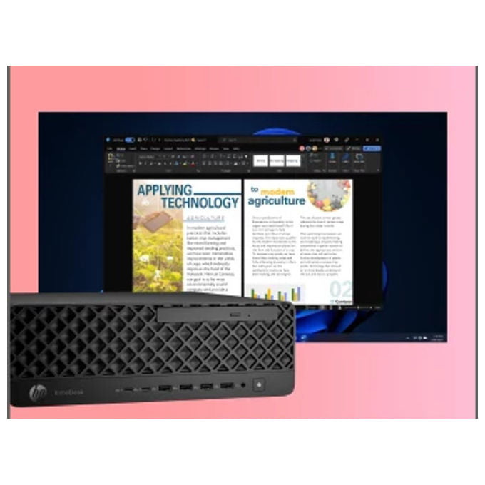 HP D59LVET EliteDesk 8 SFF G1i PC Desktop AI Intel Core Ultra 5 235 16 GB DDR5 512 GB SSD NVMe Windows 11 Pro colore Nero
