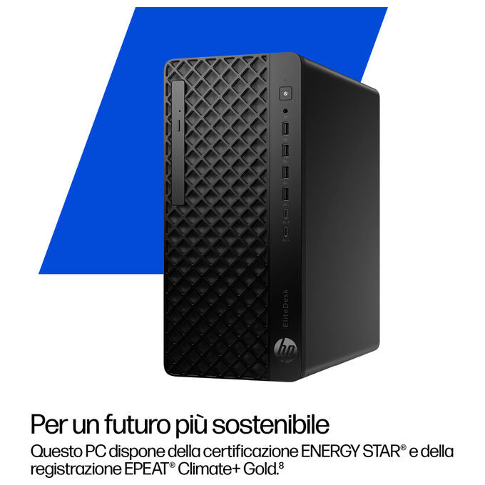HP D5BB8ET EliteDesk 8 SFF G1i Desktop AI PC Intel Core Ultra 9 285 32 GB DDR5 1 TB SSD NVMe M.2 Wi-Fi 7 Windows 11 Pro colore Nero