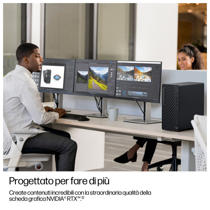 HP D5BC6ET EliteDesk 8 Tower G1i PC Desktop AI Intel Core Ultra 5 235 16 GB DDR5 512 GB SSD NVMe Wi-Fi 7 Windows 11 Pro colore Nero