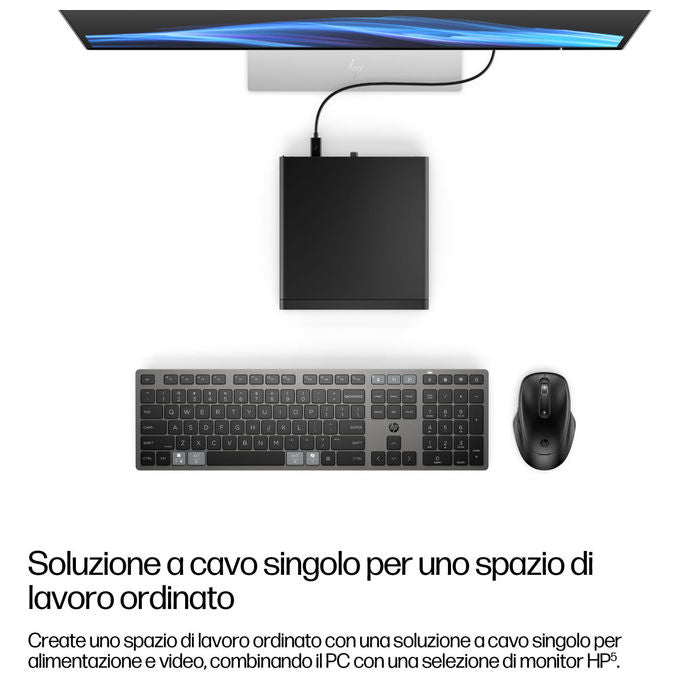 HP D5BK5AT EliteDesk 8 Mini G1a Mini PC AMD Ryzen AI 7 350 16 GB DDR5 512 GB SSD NVMe Wi-Fi 7 Windows 11 Pro colore Jack black