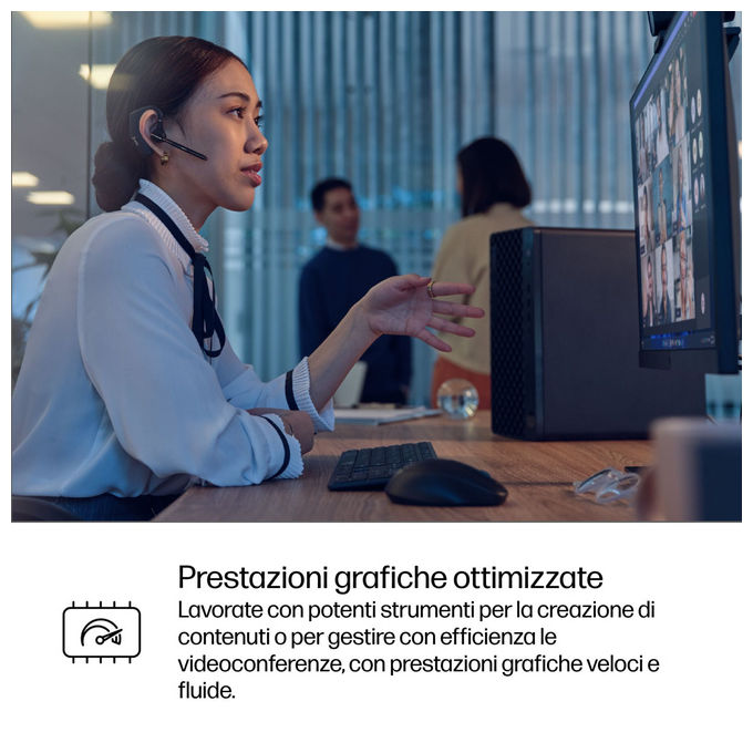 HP D5BT2ET ProDesk 4 Tower G1i PC Desktop AI Intel Core Ultra 5 235 8 GB DDR5 512 GB SSD NVMe Windows 11 Pro colore Nero