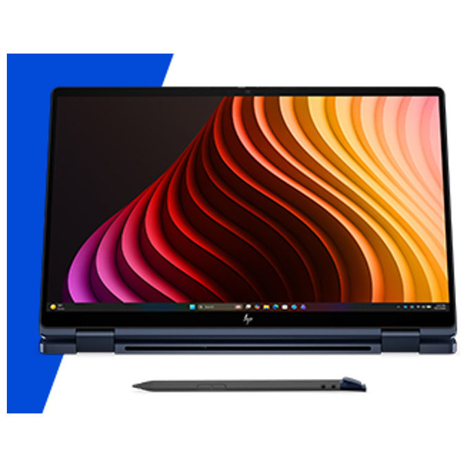 HP D87WZAT EliteBook X Flip G2i Notebook 2 in 1 Intel Core Ultra 5 SSD 512 GB RAM 16 GB Wi-Fi 7 Windows 11 Pro colore Blu