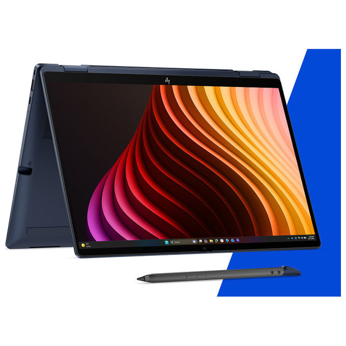 HP D87WZAT EliteBook X Flip G2i Notebook 2 in 1 Intel Core Ultra 5 SSD 512 GB RAM 16 GB Wi-Fi 7 Windows 11 Pro colore Blu