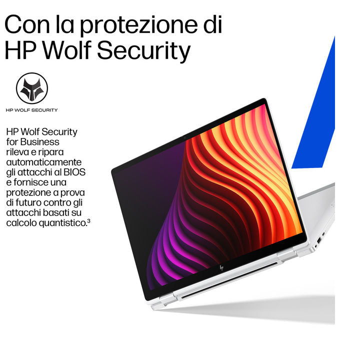 HP D87ZSAT EliteBook X Flip G2i Notebook 2 in 1 Intel Core Ultra 5 14 pollici 16 GB RAM 512 GB SSD Argento