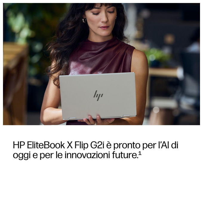 HP D87ZSAT EliteBook X Flip G2i Notebook 2 in 1 Intel Core Ultra 5 14 pollici 16 GB RAM 512 GB SSD Argento