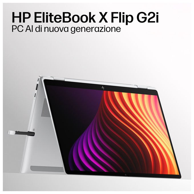 HP D87ZSAT EliteBook X Flip G2i Notebook 2 in 1 Intel Core Ultra 5 14 pollici 16 GB RAM 512 GB SSD Argento