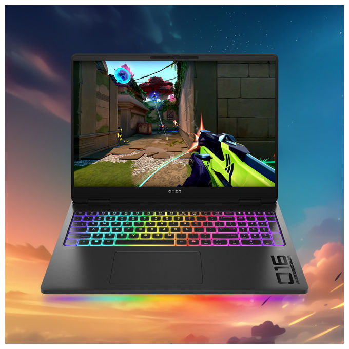 HP OMEN MAX 16-ah0013nl Gaming Laptop Intel Core Ultra 7 255HX 16 GB RAM 1 TB SSD NVIDIA RTX 5070 colore Nero