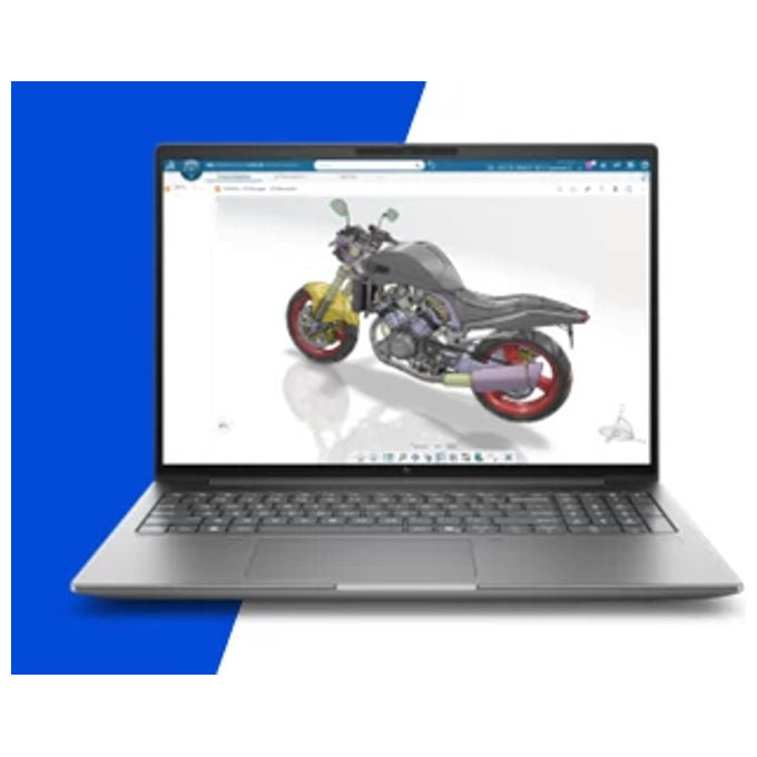 HP DK1L0ET ZBOOK X G2I MOBILE WORKSTATION INTEL CORE ULTRA 7 32 GB DDR5 1 TB SSD NVIDIA RTX PRO 3000 BLACKWELL 16 WINDOS 11 PRO COLORE ARGENTO