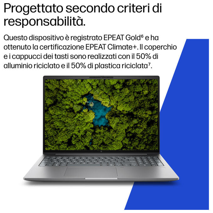 HP DK1L1ET ZBook X G2i notebook Intel Core Ultra 7 356H 40 6 cm WUXGA 32 GB RAM 1 TB SSD NVIDIA RTX PRO 1000 Blackwell colore Argento