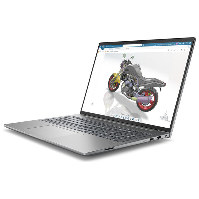 HP DK1L2ET ZBook X Notebook 16'' WUXGA Intel Core Ultra 7 356H 24GB DDR5 NVIDIA RTX 6GB 1TB SSD Win 11 Pro colore Argento