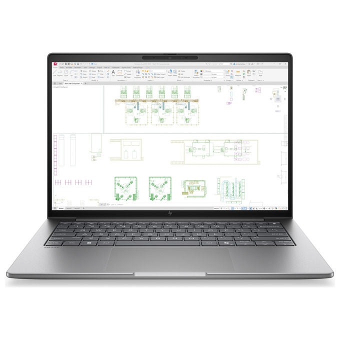 HP DK1M0ET Laptop Copilot+ Intel Core Ultra 7 14 pollici WUXGA 24 GB DDR5 512 GB SSD Windows 11 Pro colore Argento