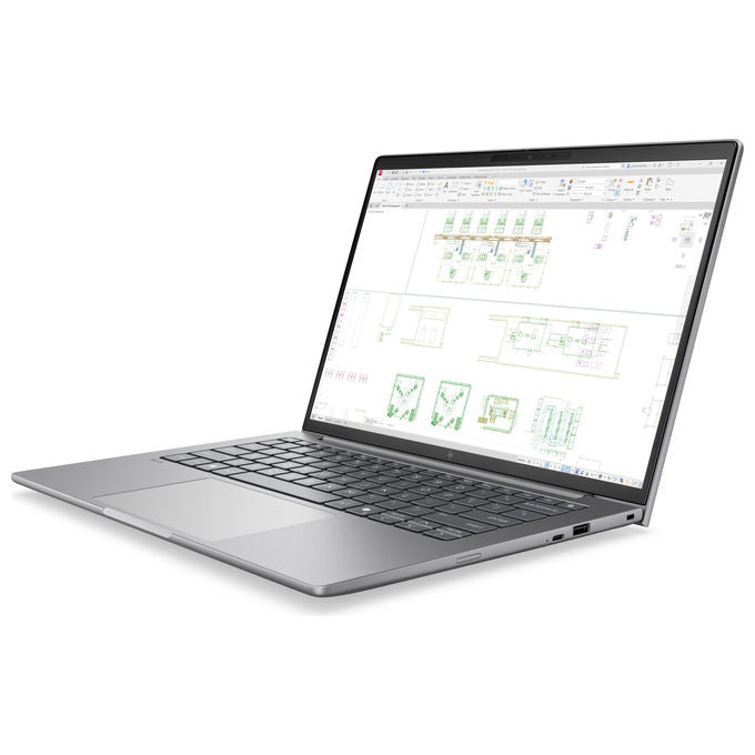 HP DK1M0ET Laptop Copilot+ Intel Core Ultra 7 14 pollici WUXGA 24 GB DDR5 512 GB SSD Windows 11 Pro colore Argento