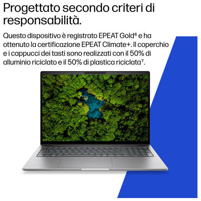 HP DK1M0ET Laptop Copilot+ Intel Core Ultra 7 14 pollici WUXGA 24 GB DDR5 512 GB SSD Windows 11 Pro colore Argento