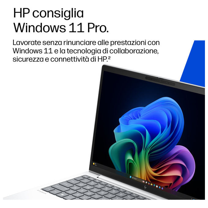 HP DL5Q0AT EliteBook 8 G2i Notebook 13.3 '' Intel Core Ultra 7 32 GB SSD 1 TB Wi-Fi 7 Windows 11 Pro colore Argento