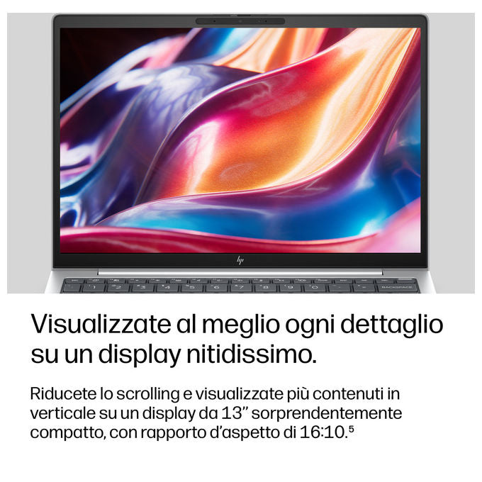 HP DL5Q1AT EliteBook 8 G2i Notebook 13.3 Intel Core Ultra 7 325 512 GB SSD 16 GB RAM Wi-Fi 7 Windows 11 Pro colore Argento