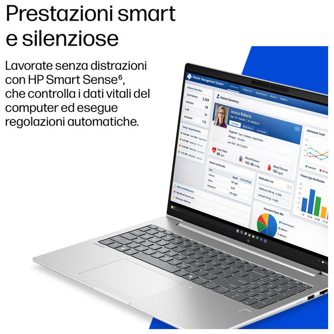 HP DL5Q9AT EliteBook 6 G2i Notebook 64 Cm Intel Core Ultra 5 Argento