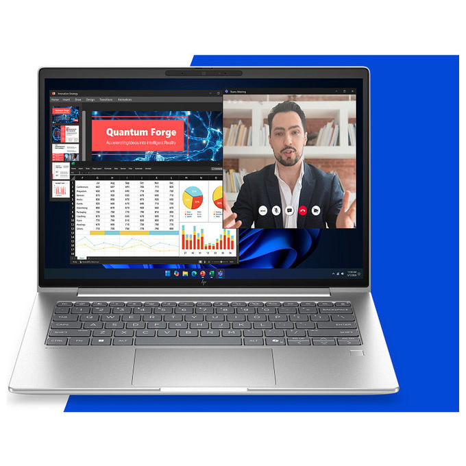 HP DL5R0AT EliteBook 6 G2i Notebook 14'' Intel Core Ultra 7 355 32 GB DDR5 1 TB SSD NVMe Wi-Fi 7 Windows 11 Pro colore Argento