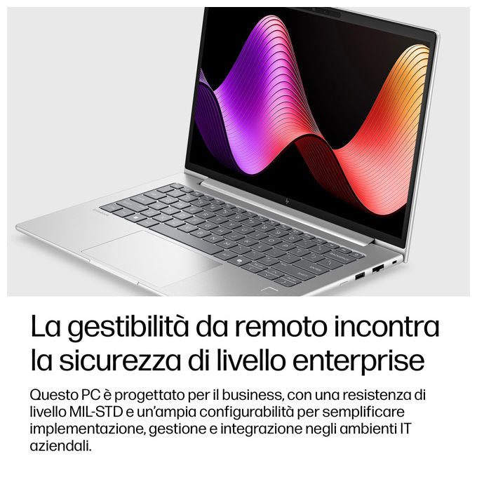 HP DL5R0AT EliteBook 6 G2i Notebook 14'' Intel Core Ultra 7 355 32 GB DDR5 1 TB SSD NVMe Wi-Fi 7 Windows 11 Pro colore Argento