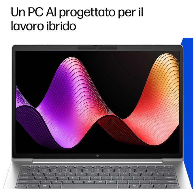 HP DL5R0AT EliteBook 6 G2i Notebook 14'' Intel Core Ultra 7 355 32 GB DDR5 1 TB SSD NVMe Wi-Fi 7 Windows 11 Pro colore Argento