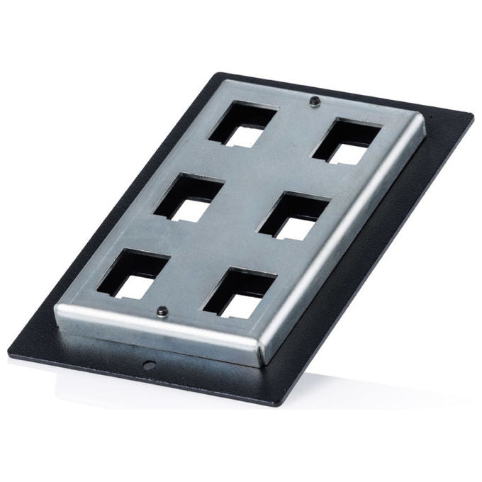 Digitus DN-96992 Modulo Patch per Guida DIN 6 porte Fibra Ottica e Rame Alluminio colore Nero