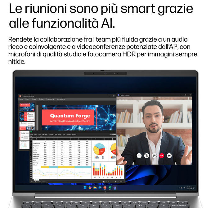 HP DP9K0AT ProBook 4 G2a Notebook 14 pollici AMD Ryzen AI 5 430 16GB RAM 512GB SSD NVMe Windows 11 Pro colore Argento